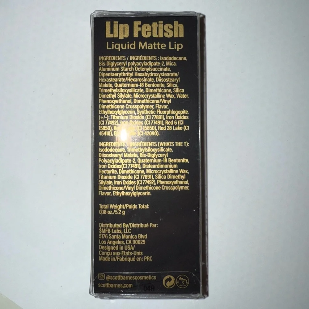 SCOTT BARNES Lip Fetish Matte Liquid Lipstick in What’s the T - Picture 4 of 5